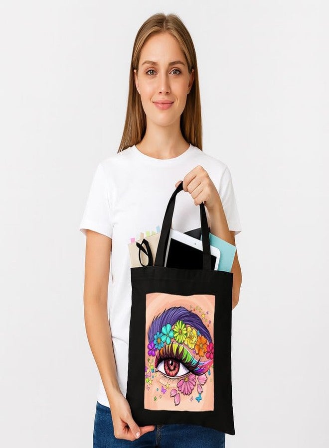 PrintWala حقيبة تسوق قماشية مطبوعة مقاومة للماء من برينتوالا للنساء | تصميم أنيق - Image 4